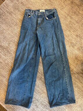 SLVRLAKE Mica low-rise wide leg jeans size 27